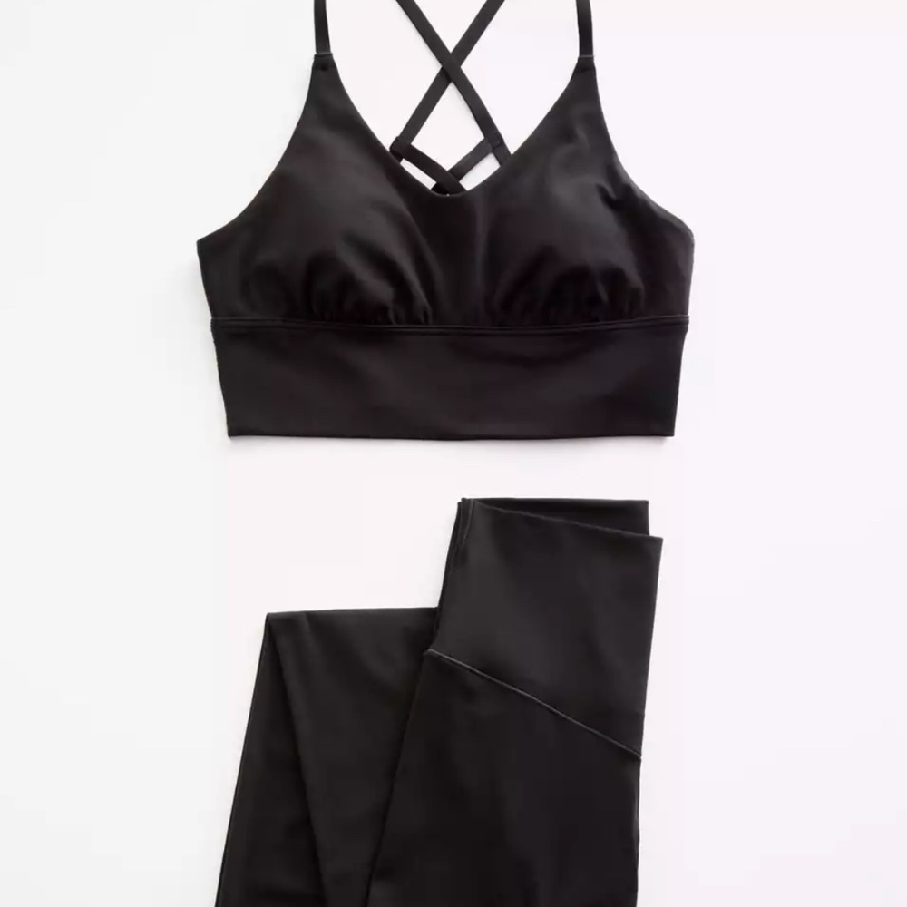 aerie offline full workout set size xs in grey